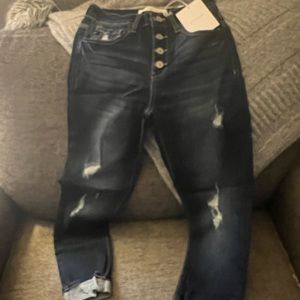 Kancan Exposed Button Fly Jeans